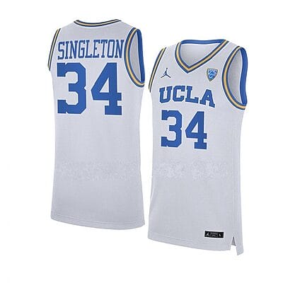 David Singleton Jersey #34 UCLA Bruins NCAA College Basketball Jerseys White