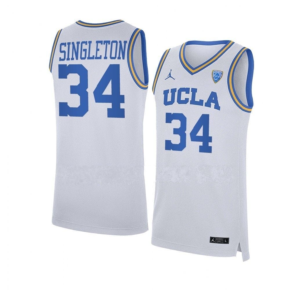 David Singleton Jersey #34 UCLA Bruins NCAA College Basketball Jerseys White