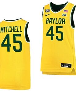 Davion Mitchell Jersey #45 Baylor Bears College Basketball Replica Gold