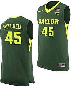 Davion Mitchell Jersey #45 Baylor Bears College Basketball Replica Green