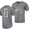 Davis Diaz Jersey #11 Vanderbilt Commodores College Baseball Full-Button Grey