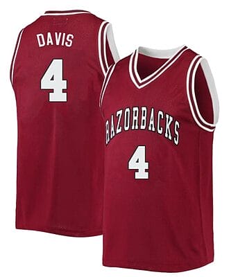Davonte Davis Jersey #4 Arkansas Razorbacks College Basketball Red
