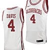 Davonte Davis Jersey #4 Arkansas Razorbacks College Basketball White