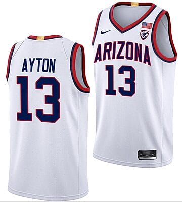 Deandre Ayton Jersey #13 Arizona Wildcats College Basketball Limited White