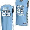 Deja Kelly Jersey #25 UNC Tar Heels Basketball Lightweight Blue