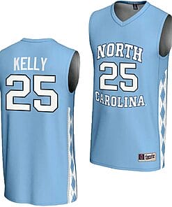 Deja Kelly Jersey #25 UNC Tar Heels Basketball Lightweight Blue