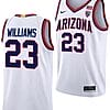 Derrick Williams Jersey #23 Arizona Wildcats College Basketball Limited White