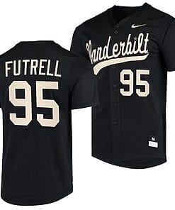 Devin Futrell Jersey #95 Vanderbilt Commodores College Baseball Replica Black