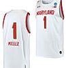 Diamond Miller Jersey Maryland Terrapins College Basketball 2023 NCAA March Madness White #1