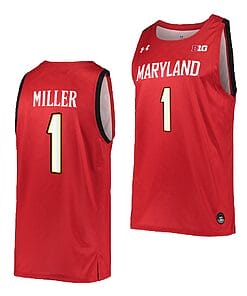 Diamond Miller Jersey Maryland Terrapins