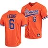 Dominic Leone Jersey #6 Clemson Tigers College Baseball Orange Full-Button