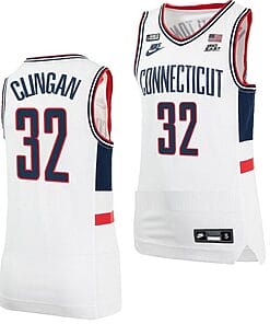 Donovan Clingan Jersey UConn Huskies College Basketball Alumni White #32