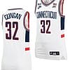 Donovan Clingan Jersey #32 UConn Huskies College Basketball Alumni White