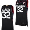 Donovan Clingan Jersey #32 UConn Huskies College Basketball Limited Black