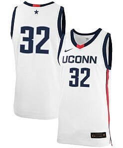 Donovan Clingan Jersey UConn Huskies College Basketball No Name White #321