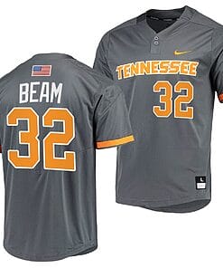 Drew Beam Jersey #32 Tennessee Volunteers College Baseball Grey