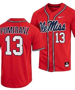 Hunter Elliott Jersey #26 Ole Miss Rebels College Baseball Blue