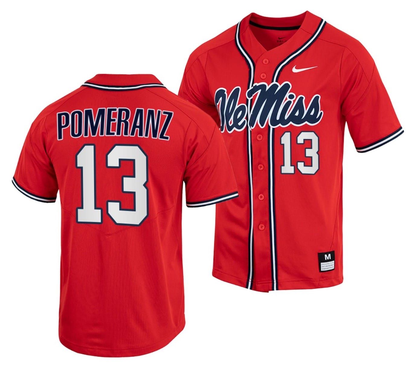 Hunter Elliott Jersey #26 Ole Miss Rebels College Baseball Blue