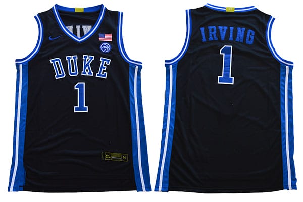 Kyrie Irving Jersey #1 Duke Blue Devils Basketball NCAA Basketball Jersey Black