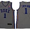 Kyrie Irving Jersey #1 Duke Blue Devils Basketball NCAA Basketball Jersey Grey