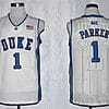 Jabari Parker Jersey #1 Duke Blue Devils Basketball NCAA Basketball Jersey White