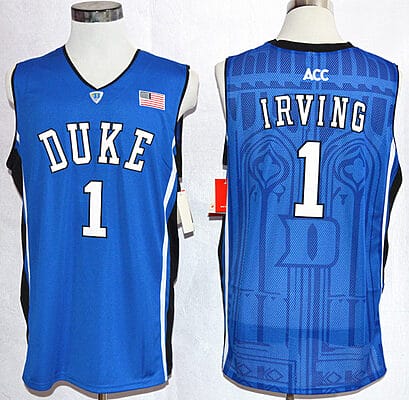 Kyrie Irving Jersey #1 Duke Blue Devils Basketball NCAA Basketball Jersey Blue