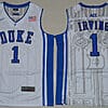 Kyrie Irving Jersey #1 Duke Blue Devils Basketball NCAA Basketball Jersey White V-neck Elite