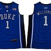 Williamson Jersey Duke Blue Devils #1 Basketball NCAA Basketball Jersey Blue Elite