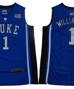 Williamson Jersey Duke Blue Devils #1 Basketball NCAA Basketball Jersey Blue Elite