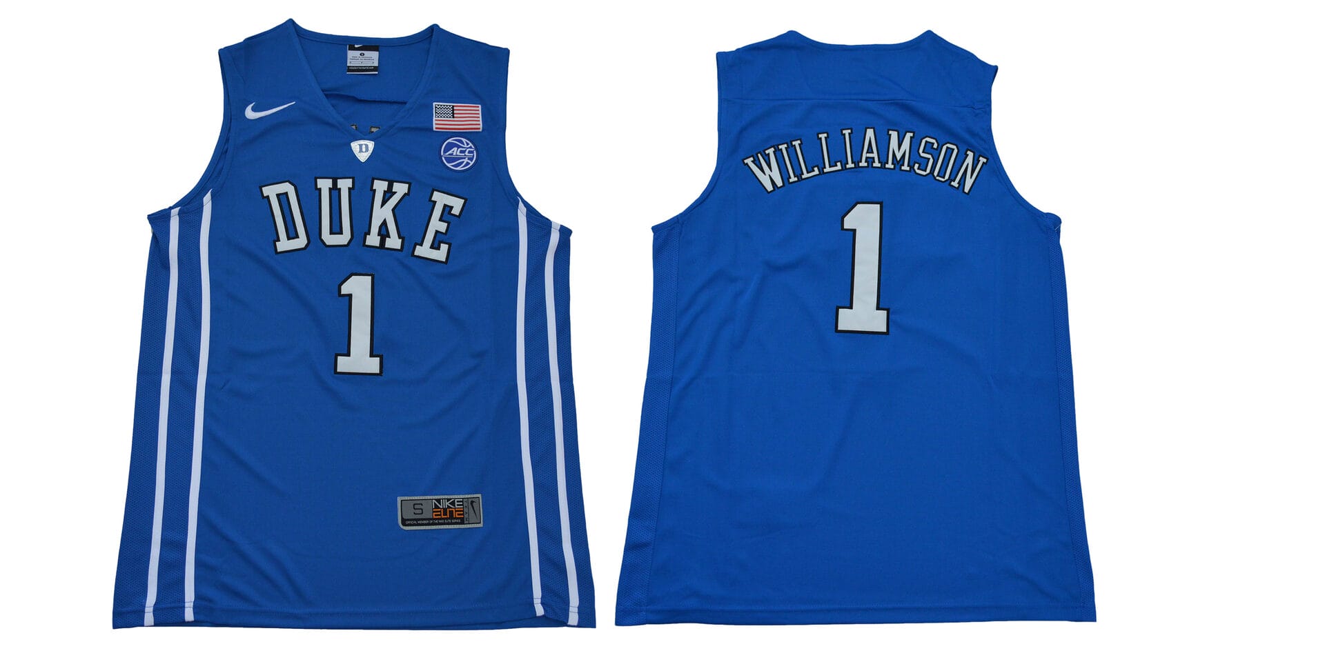 Williamson Jersey Duke Blue Devils #1 Basketball NCAA Basketball Jersey Blue