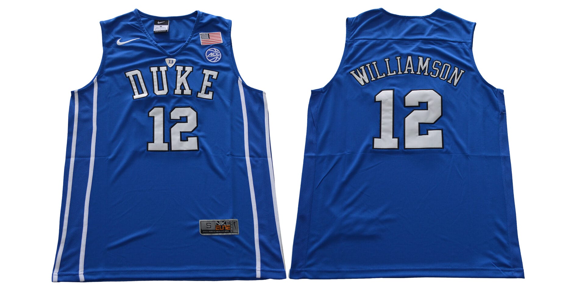 Williamson Jersey Duke Blue Devils #12 Basketball NCAA Basketball Jersey Blue