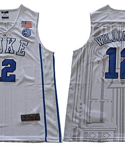 Williamson Jersey Duke Blue Devils #12 Basketball NCAA Basketball Jersey White
