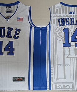 Brandon Ingram Jersey #14 Duke Blue Devils Basketball NCAA Basketball Jersey White Elite