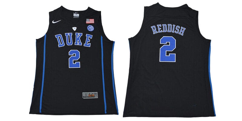Reddish Jersey Duke Blue Devils #2 Basketball NCAA Basketball Jersey Black