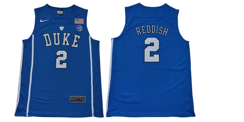 Reddish Jersey Duke Blue Devils #2 Basketball NCAA Basketball Jersey Blue