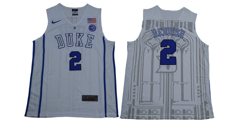Reddish Jersey Duke Blue Devils #2 Basketball NCAA Basketball Jersey White