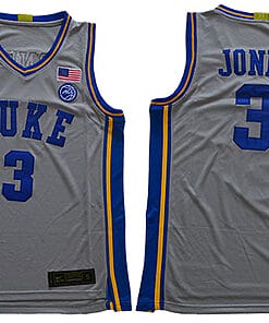 Jones Jersey #3 Duke Blue Devils Basketball NCAA Basketball Jersey Grey