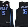 RJ Barrett Jersey Duke Blue Devils #5 Basketball NCAA Basketball Jersey Black