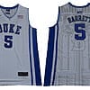 RJ Barrett Jersey Duke Blue Devils #5 Basketball NCAA Basketball Jersey Elite White
