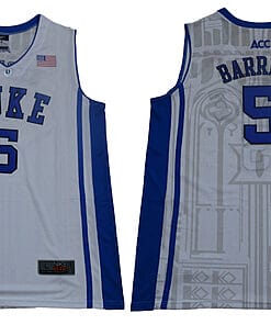 RJ Barrett Jersey Duke Blue Devils #5 Basketball NCAA Basketball Jersey Elite White