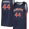 Dylan Cardwell Jersey #44 Auburn Tigers College Basketball Navy