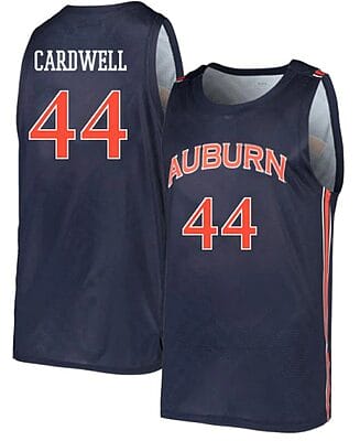 Dylan Cardwell Jersey #44 Auburn Tigers College Basketball Navy