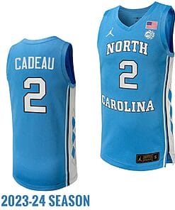 Elliot Cadeau Jersey UNC Tar Heels