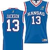 Elmarko Jackson Jersey #13 Kansas Jayhawks NIL College Basketball Lightweight Royal