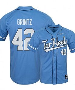 Eric Grintz Jersey #42 North Carolina Tar Heels Baseball NCAA College Blue Elite Alumni