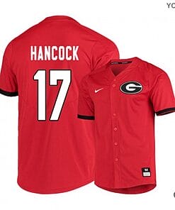 Emerson Hancock Jersey #17 Georgia Bulldogs Baseball NCAA College Red Elite Alumni