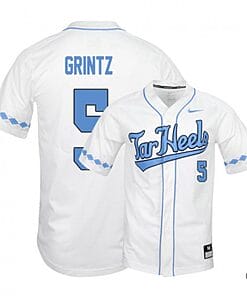 Eric Grintz Jersey #5 North Carolina Tar Heels Baseball NCAA College White Elite Alumni