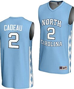 Elliot Cadeau Jersey #2 UNC Tar Heels Basketball Lightweight Blue