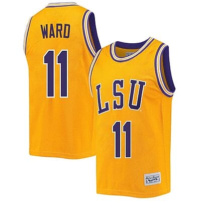 Emily Ward Jersey #11 LSU Tigers Basketball 2023 NCAA College Retro Gold