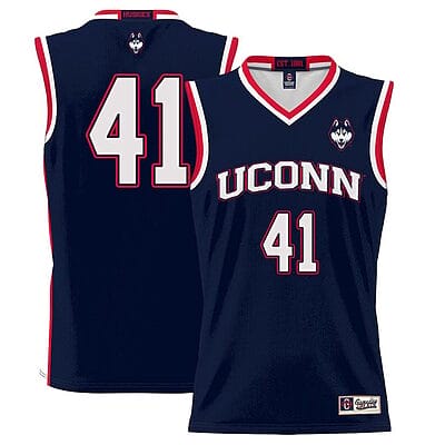 Emmett Hendry Jersey UConn Huskies College Basketball No Name Navy #411